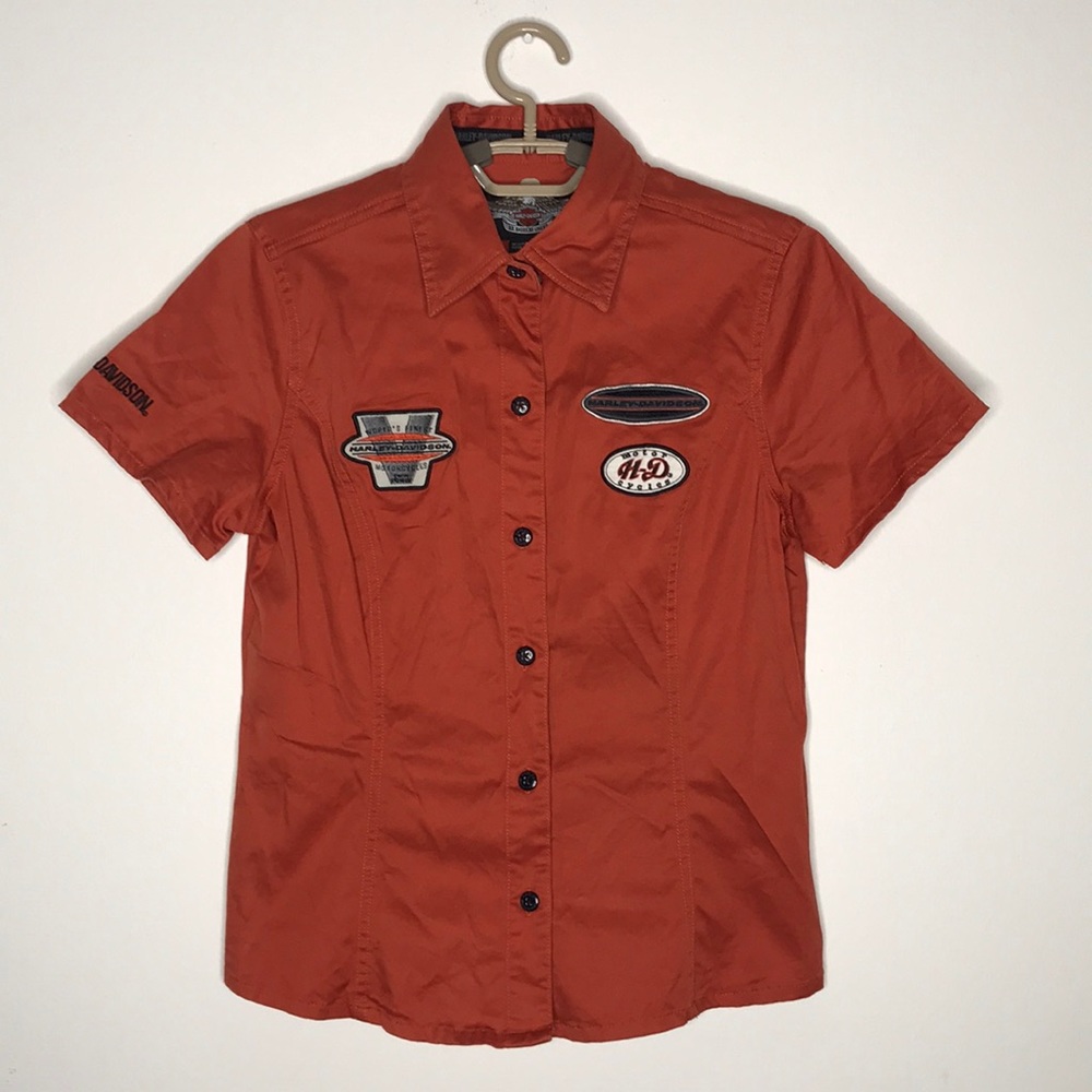 Harley Davidson women’s button down polo